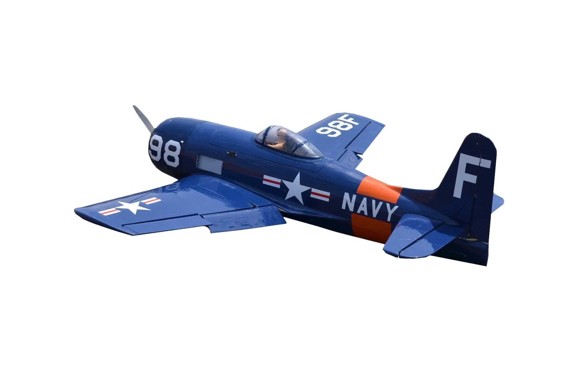 Seagull Models Gumman F8F2 Bearcat RC Plane Navy Blue 33cc ARF