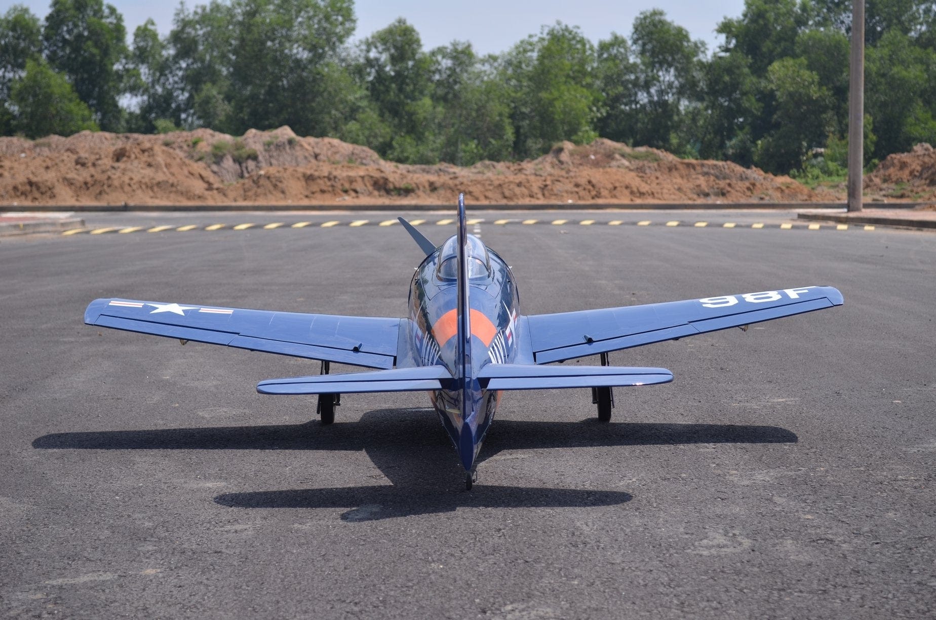 Seagull Models Gumman F8F2 Bearcat RC Plane Navy Blue 33cc ARF - Image 3