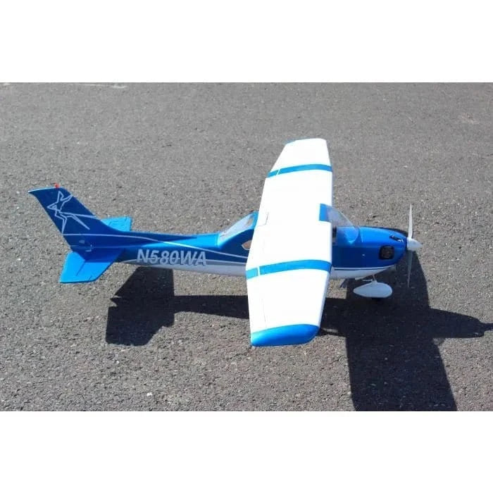 Seagull Models SEA-327B 182 Cessna .46 ARF RC Plane Pearl Blue Scheme - Image 4