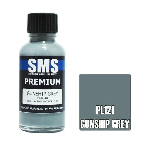 SMS PL121 Premium Acrylic Lacquer Gunship Grey 30ml