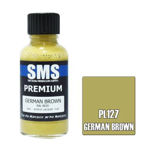 SMS PL127 Premium Acrylic Lacquer German Brown 30ml