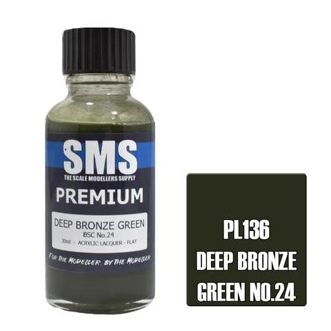 SMS PL136 Premium Acrylic Lacquer Deep Bronze Green 30ml