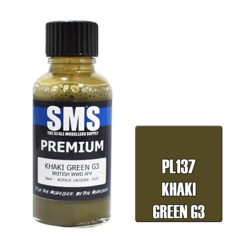 SMS PL137 Premium Acrylic Lacquer Khaki Green G3 30ml