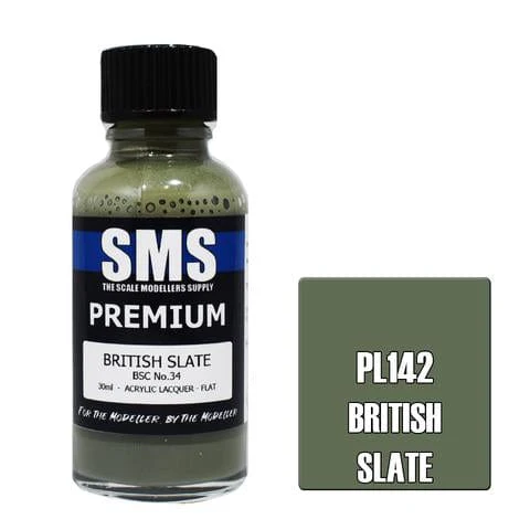 SMS PL142 Premium Acrylic Lacquer British Slate 30ml