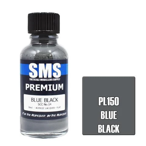 SMS PL150 Premium Acrylic Lacquer Blue Black SCC No.14 30ml