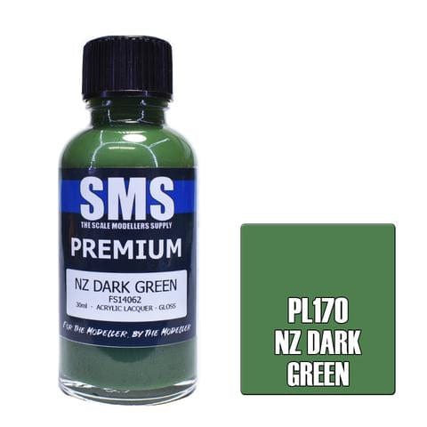 SMS PL170 Premium Acrylic Lacquer NZ Dark Green 30ml
