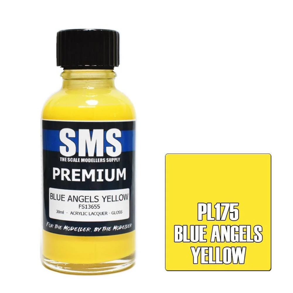 SMS PL175 Premium Acrylic Lacquer Blue Angels Yellow 30ml