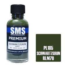 SMS PL185 Acrylic Lacquer Schwartzgrun Rlm70 30ml