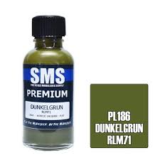 SMS PL186 Acrylic Lacquer Dunkelgrun Rlm71 30ml