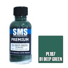 SMS PL197 Acrylic Lacquer D1 Deep Green 30ml