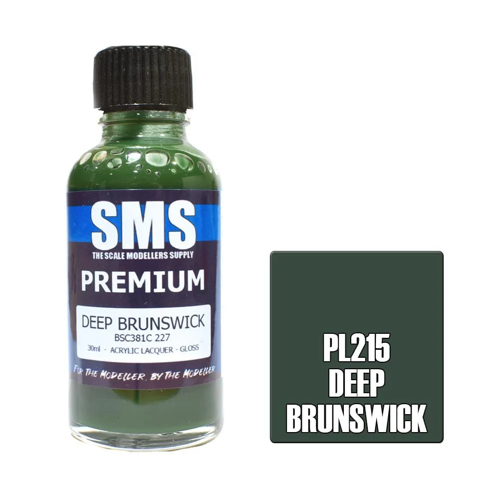 SMS PL215 Premium Acrylic Lacquer Deep Brunswick 30ml