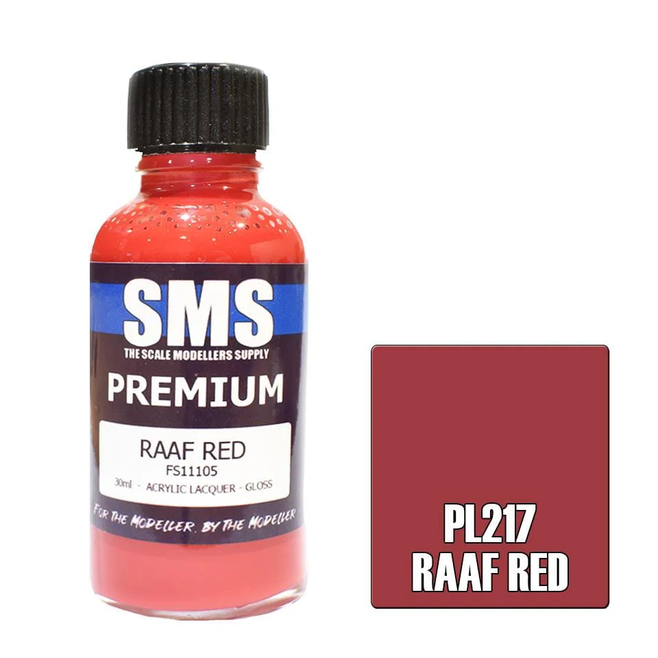 SMS PL217 Premium Acrylic Lacquer RAAF Red 30ml