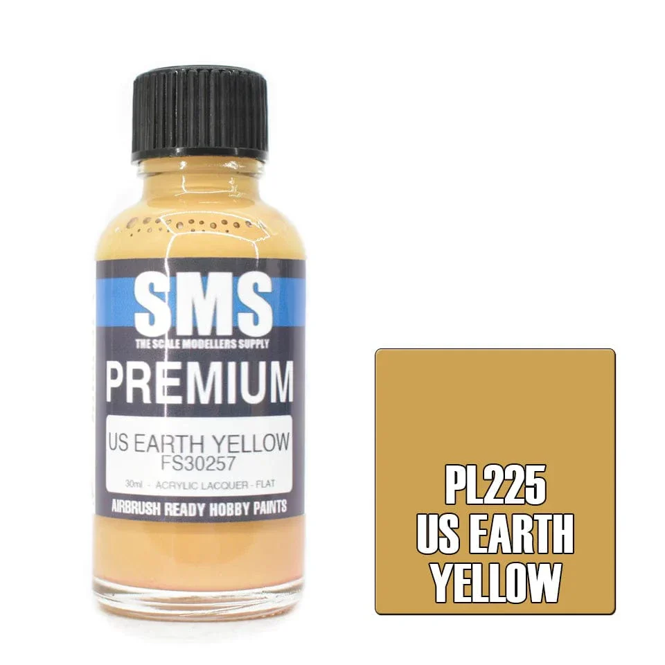 SMS PL225 Premium Acrylic Lacquer US Earth Yellow 30ml