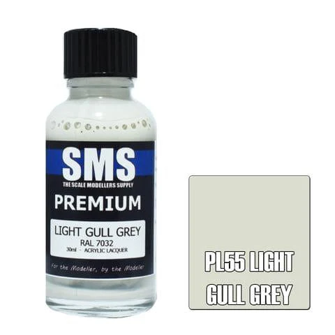 SMS PL55 Premium Acrylic Lacquer Light Gull Grey 30ml