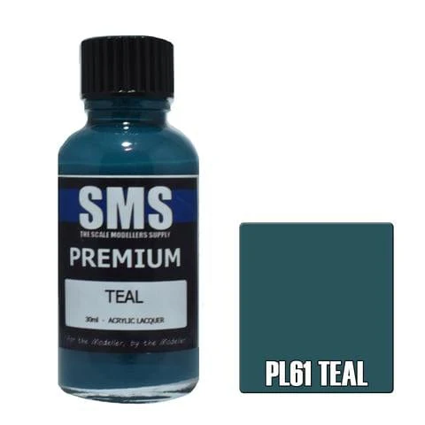 SMS PL61 Premium Acrylic Lacquer Teal 30ml