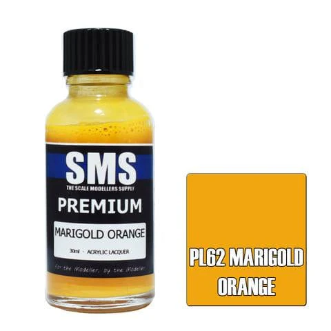 SMS PL62 Premium Acrylic Lacquer Mairgold Orange 30ml