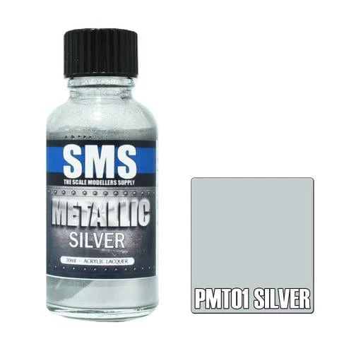 SMS PMT01 Premium Acrylic Lacquer Metallic Silver 30ml