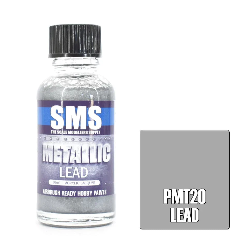 SMS PMT20 Metallic Acrylic Lacquer Lead 30ml