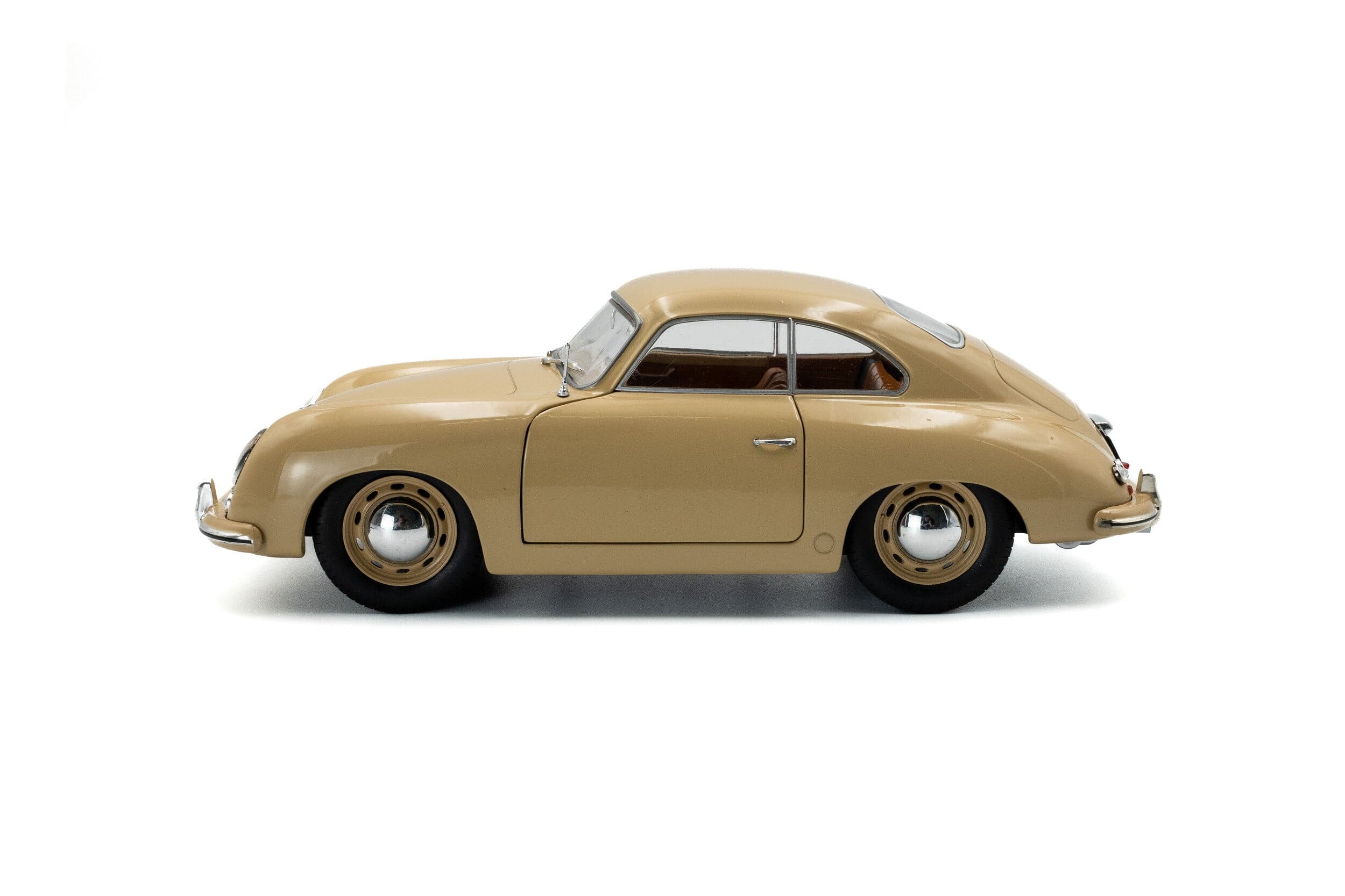 Solido 1/18 Brown 1953 Porsche 356 PRE-A Diecast Model - Image 2