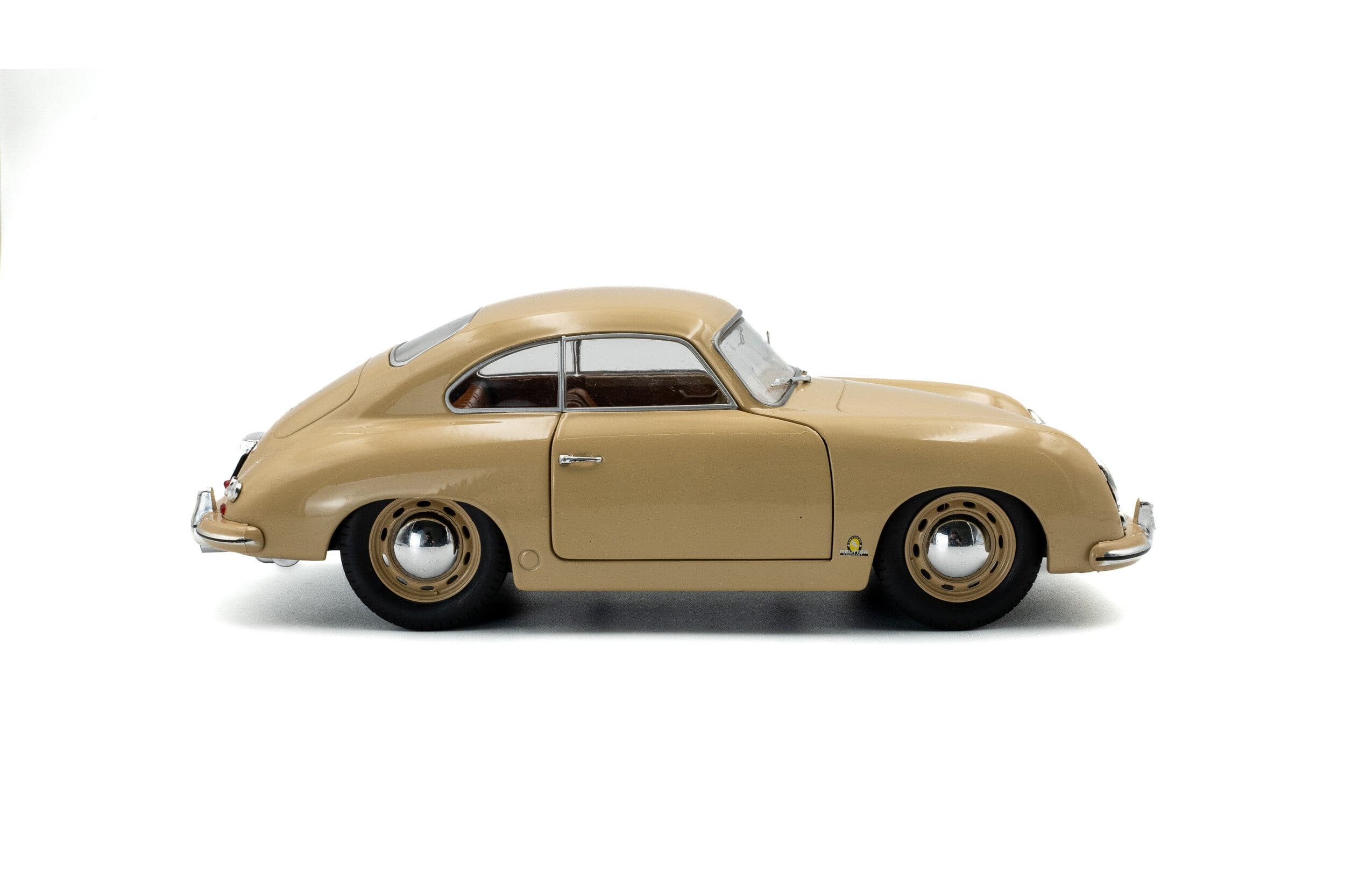 Solido 1/18 Brown 1953 Porsche 356 PRE-A Diecast Model - Image 3