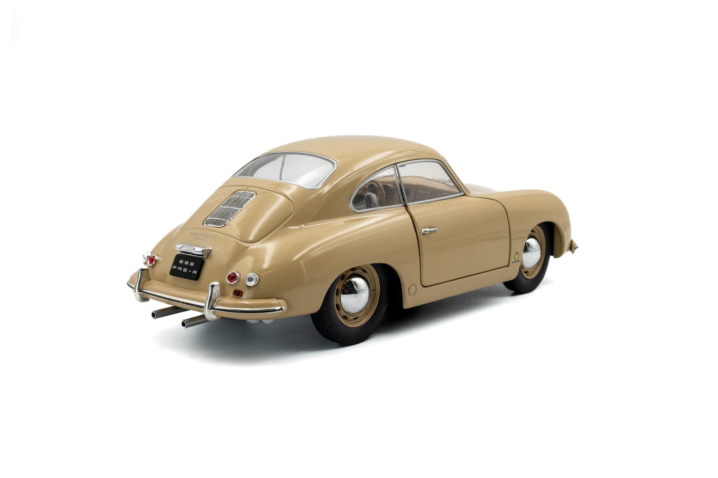 Solido 1/18 Brown 1953 Porsche 356 PRE-A Diecast Model - Image 4