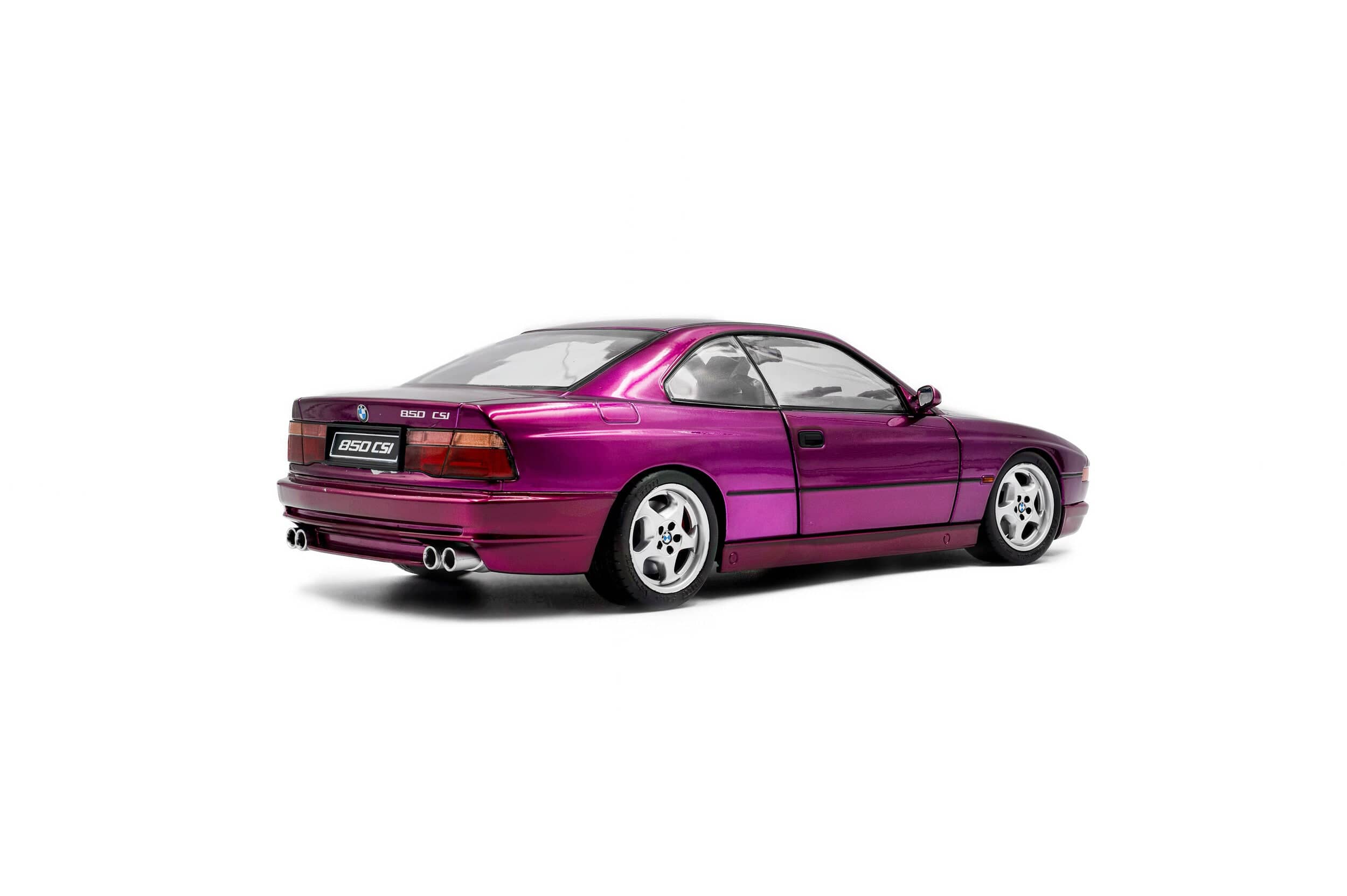 Solido 1/18 Violet 1991 BMW 850 (E31) CSI Daytona Diecast Model - Image 3