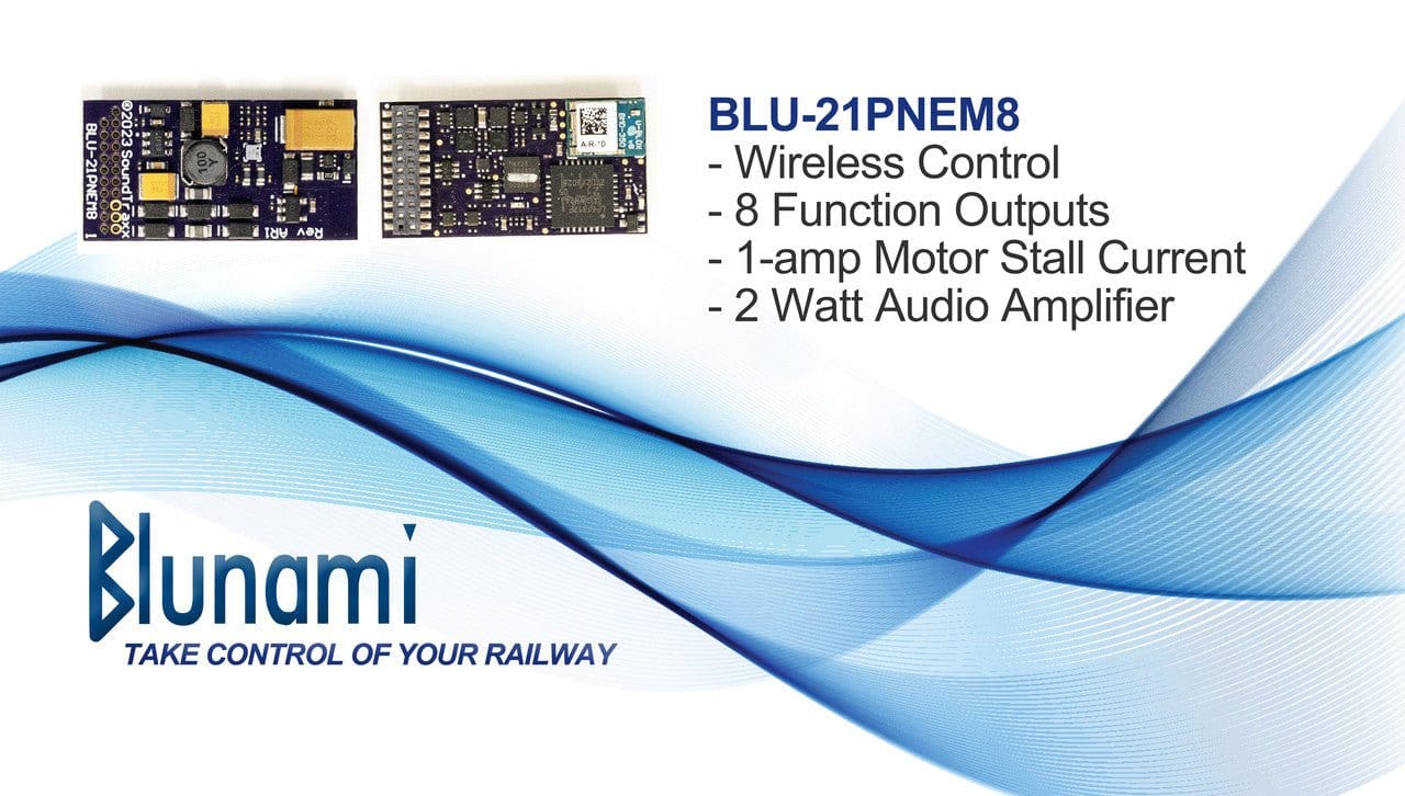 Soundtraxx Blunami 21 Pin WiFi DCC Sound Decoder Steam Engines [884608] - Image 3