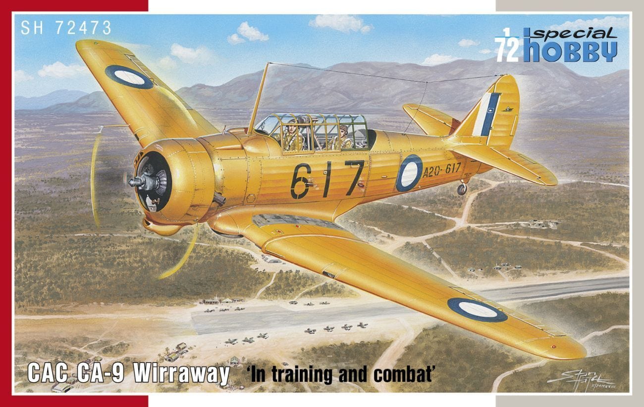 Special Hobby 1/72 CAC CA-9 Wirraway In training and Combat Plastic Model Kit - Aus Decals