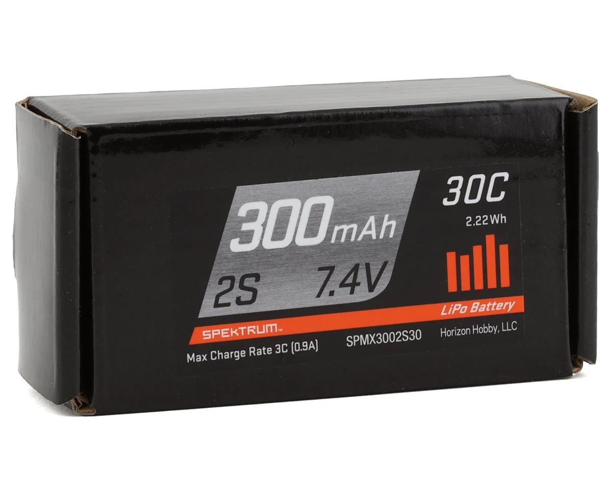 Spektrum 300mah 2S 7.4V 30C LiPo Battery with PH Connector - Image 3