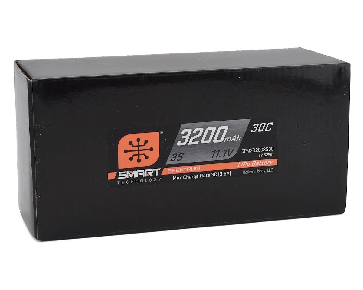 Spektrum 3200mah 3S 11.1v 30C Smart LiPo Battery with IC3 Connector - Image 2