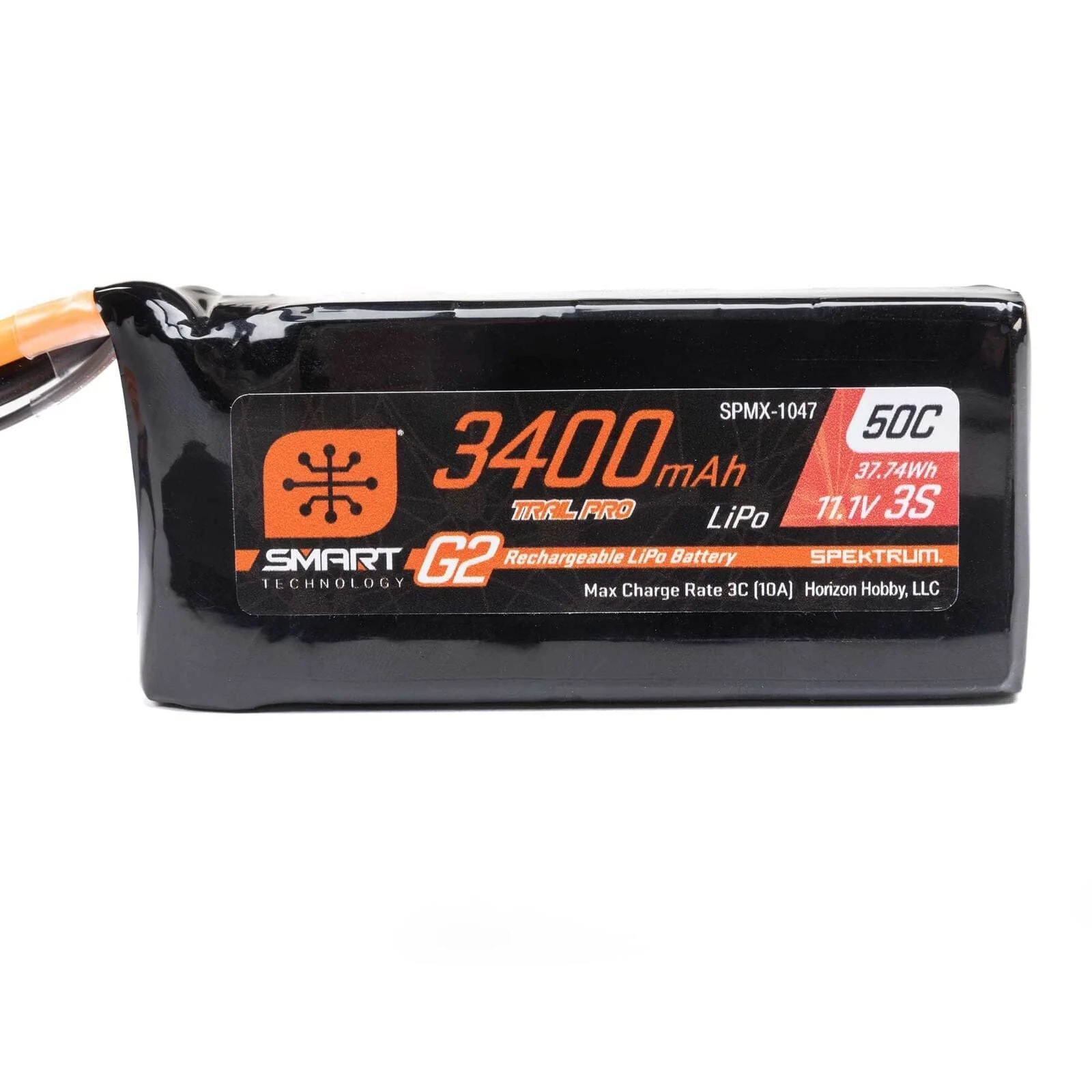 Spektrum Smart G2 Trail Pro 3400mah 3S 11.1V 50C LiPo Battery with IC3 Connector - Image 2