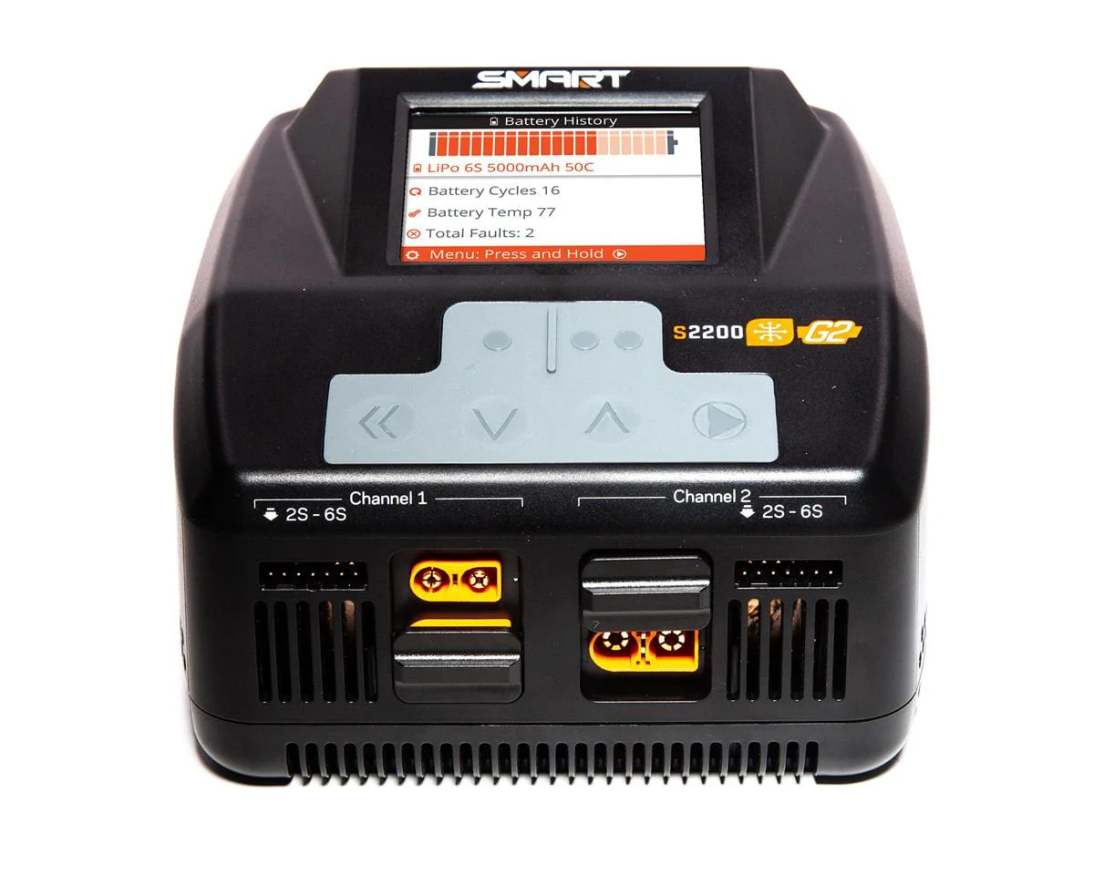 Spektrum Smart S2200 2x200W AC Charger, SPMXC2010