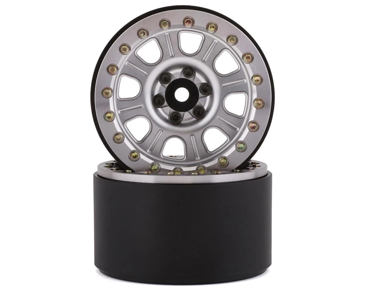 SSD RC 2.2inch Bouncer Beadlock Wheels (Silver)**