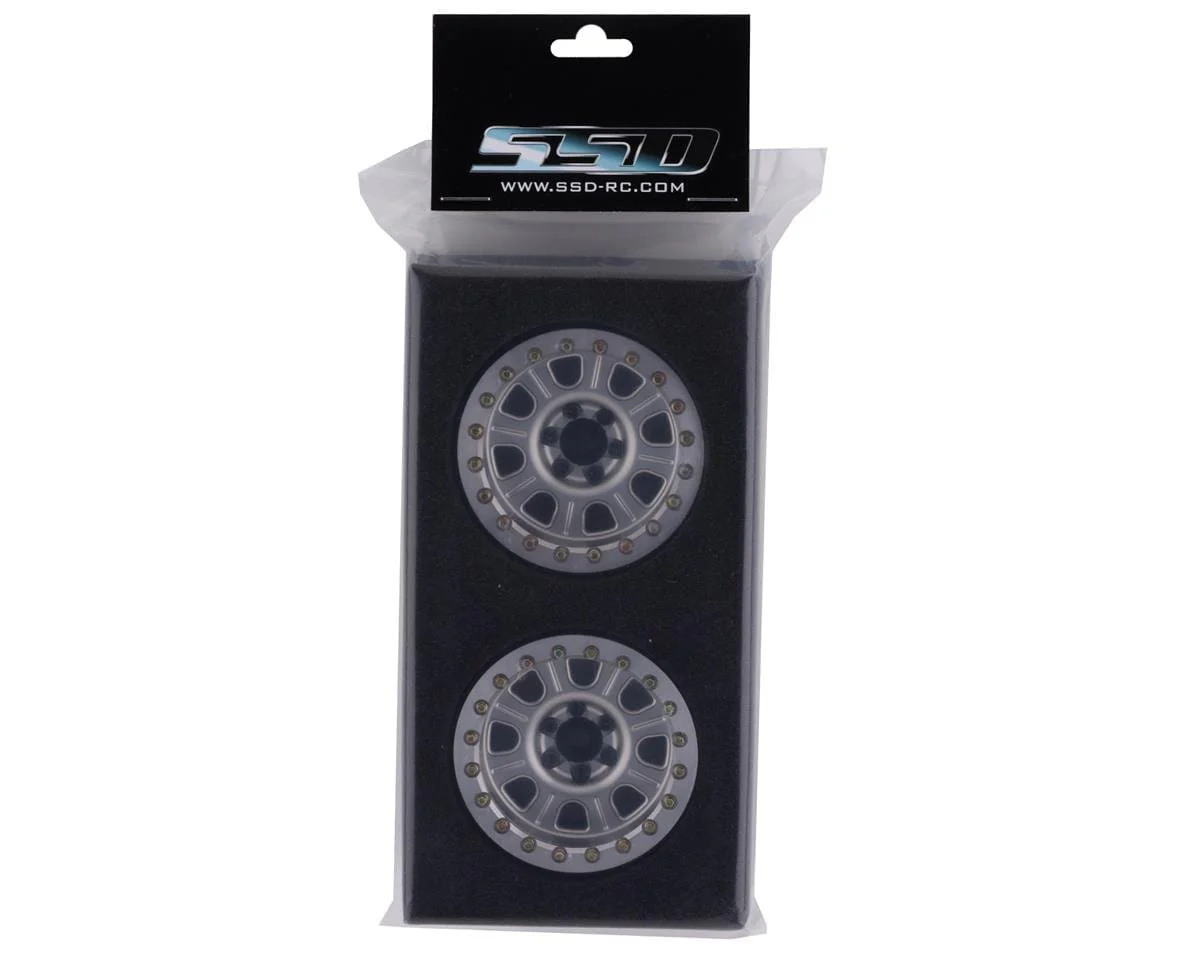 SSD RC 2.2inch Bouncer Beadlock Wheels (Silver)** - Image 4