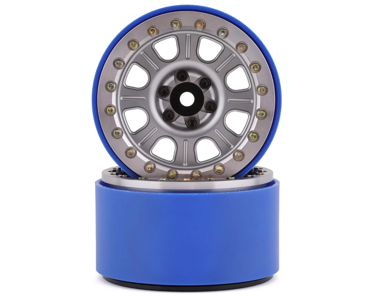 SSD RC 2.2inch Bouncer PL Beadlock Wheels (Silver)**