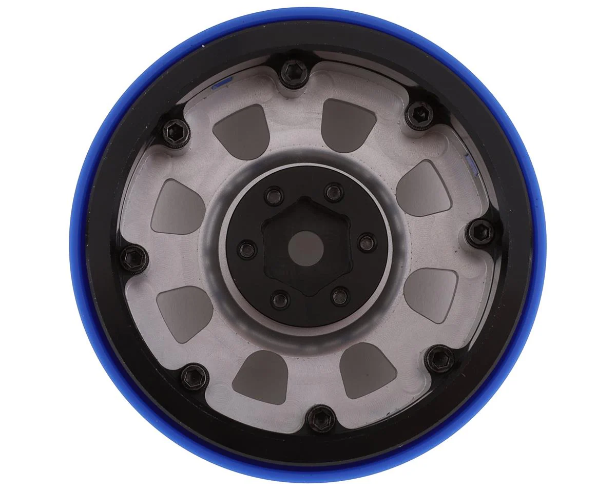 SSD RC 2.2inch Bouncer PL Beadlock Wheels (Silver)** - Image 2
