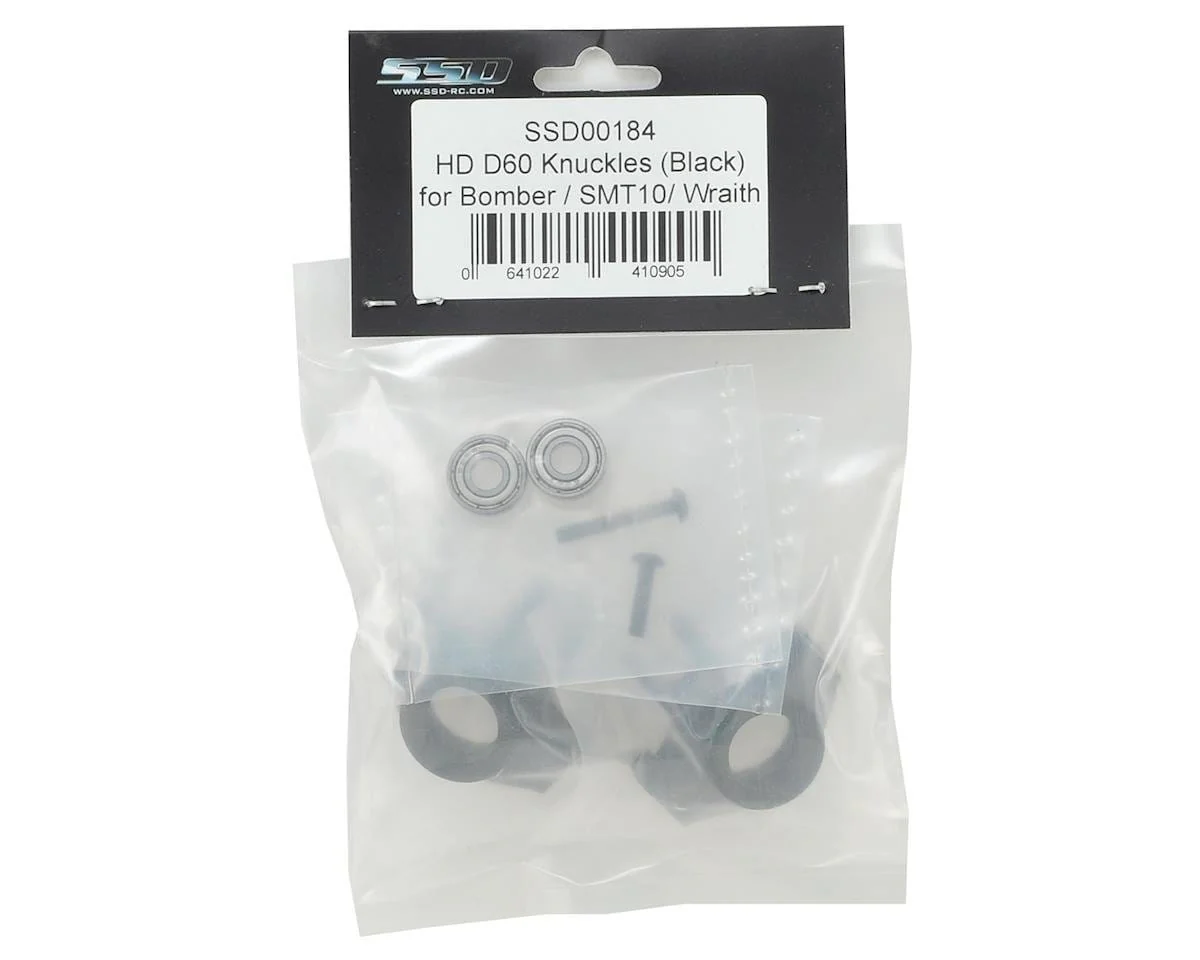 SSD RC HD D60 Knuckles (Black) (2) (AR60 Axle)** - Image 2