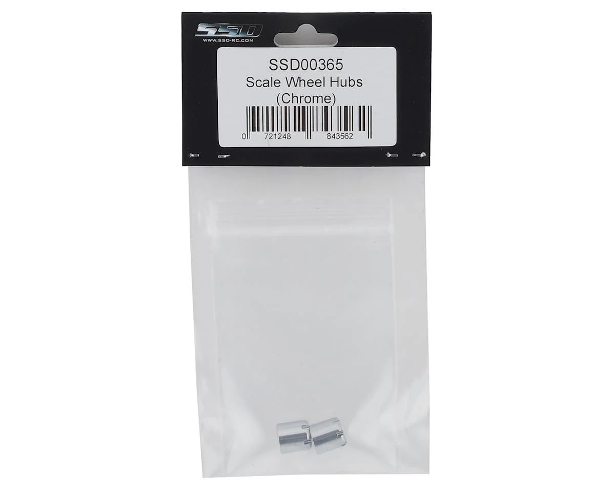 SSD RC Scale Rear Hubs (Chrome) (2)** - Image 2