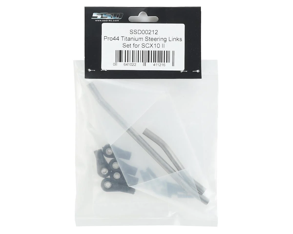 SSD RC SCX10 II Pro44 Titanium Steering Link Set** - Image 2