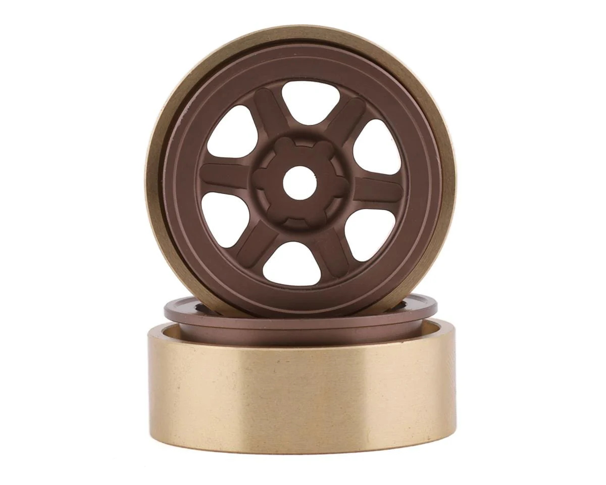 SSD RC SCX24 1.0" Aluminum/Brass Challenger Wheels (Bronze) (2)**
