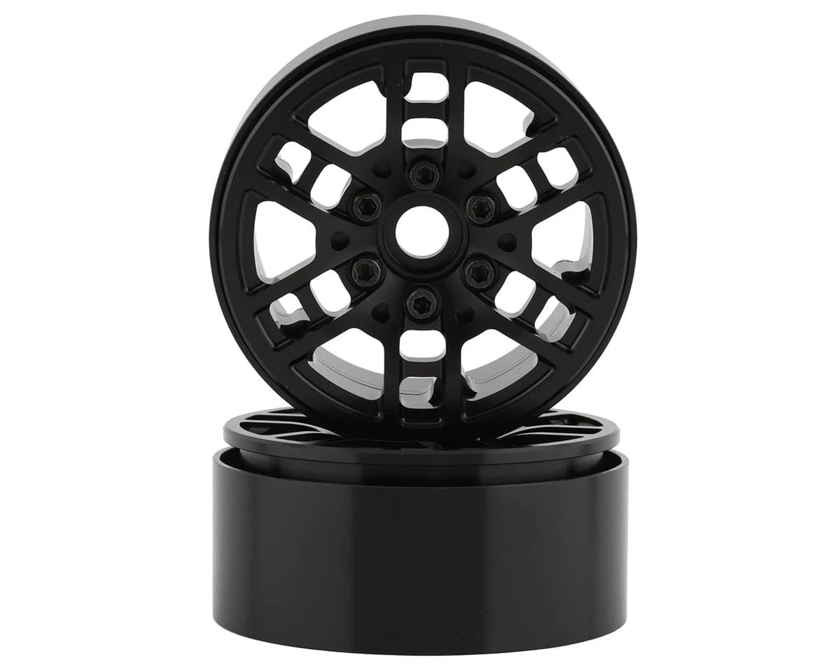 SSD RC Toycoma 1.9" Beadlock Crawler Wheels (Black) (2)**