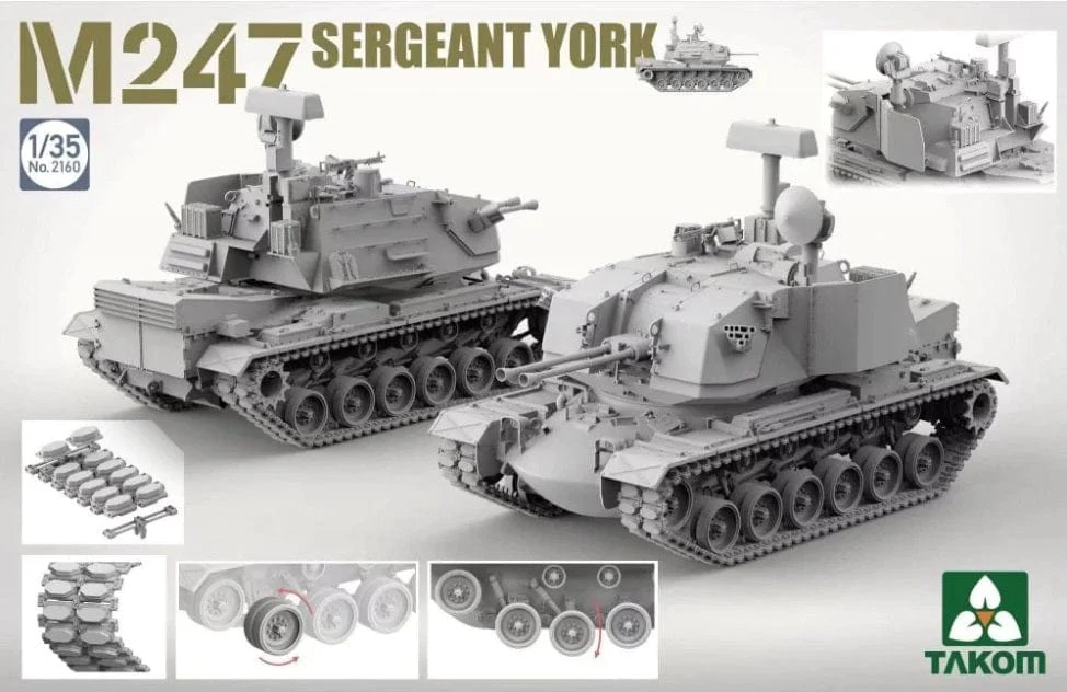 Takom 1/35 M247 Sergeant York Plastic Model Kit [2160]** - Image 2