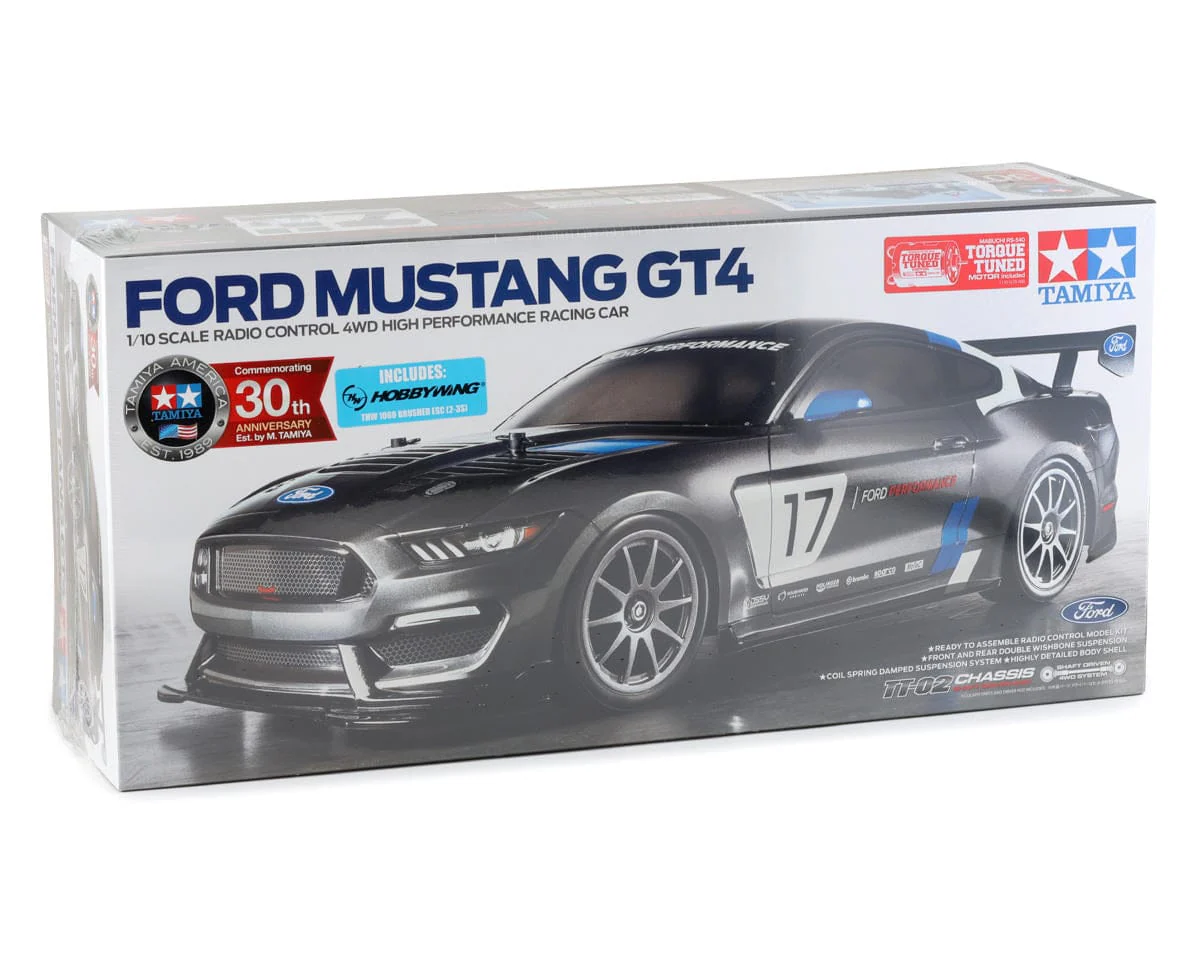 Tamiya 1/10 Ford Mustang GT4 TT-02 4wd RC Car Kit [58664]
