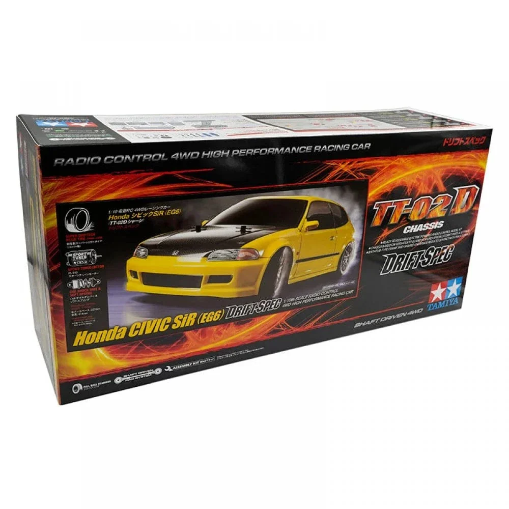 Tamiya 1/10 Honda Civic SIR EG6 TT-02D 4wd RC Drift Kit - Image 2