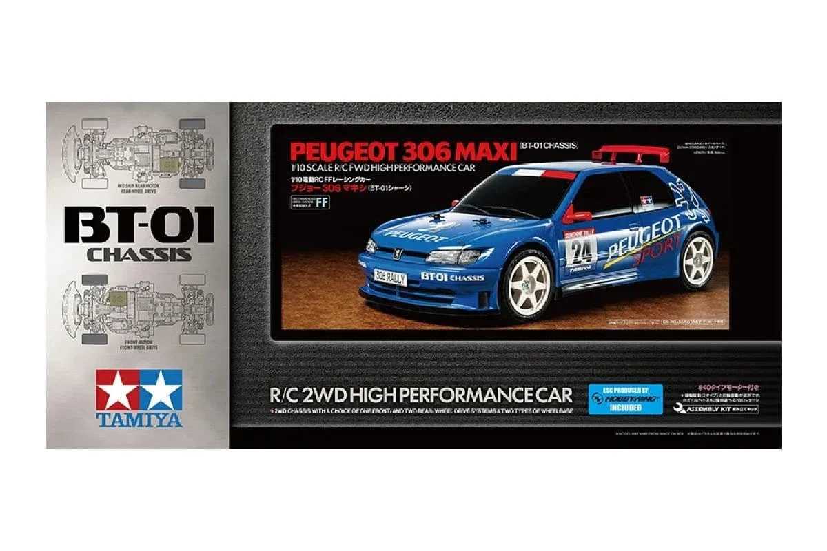 Tamiya 1/10 Peugeot 306 Maxi (BT-01) RC Car Kit [58746]