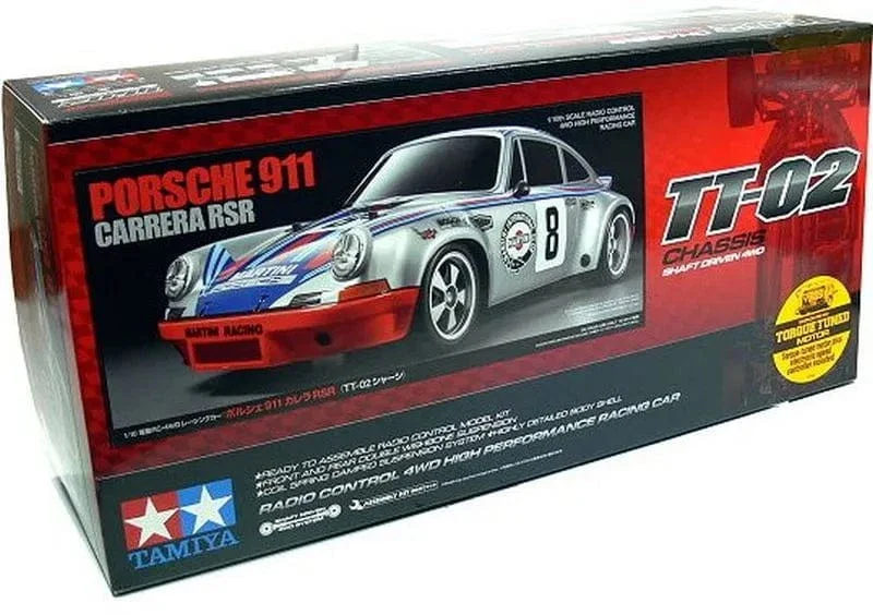 Tamiya 1/10 Porsche 911 Carrera RSR TT-02 RC On Road Kit [58571]