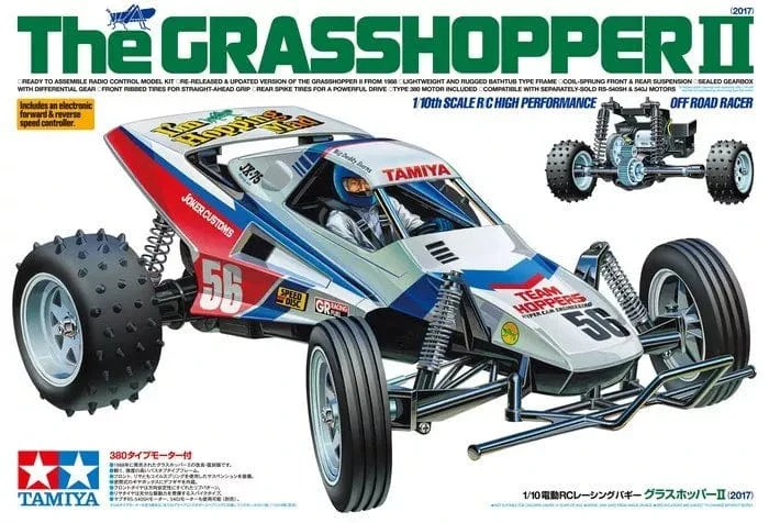 Tamiya 1/10 RC The Grasshopper II 2wd RC Kit [58643] - Image 2