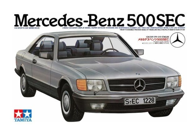 Tamiya 1/24 Mercedes-Benz 500 SEC Plastic Model Kit [24029]