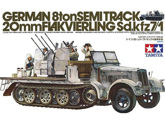 Tamiya 1/35 German 8 Ton Semi Track 20Mm Flakvierling Sd.Kfz 7/1