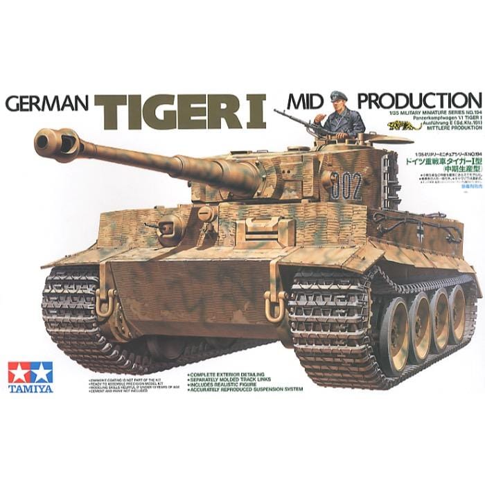 Tamiya 1/35 German Tiger Tank Mid Production
